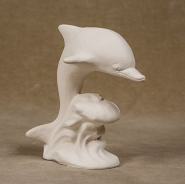 Delfin auf Welle