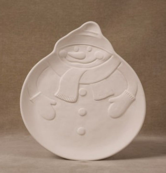 Schneemann Teller